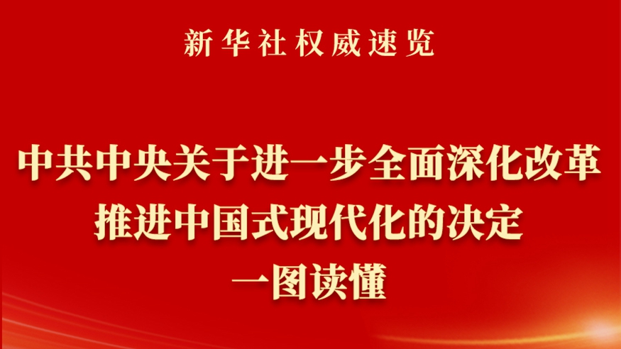 《中共中央关于进一步全面深化改革、推进中国式现代化的决定》一图读懂